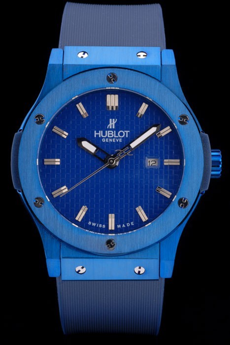 Hublot Big Bang Blue Rubber Strap Blue Checkered Dial 80198