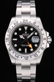 Repliche Rolex Explorer lunetta in acciaio inossidabile quadrante nero tachimetro