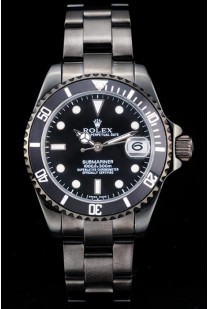 Repliche Rolex Submariner Larga Signora Lunetta Nera Quadrante Nero Tachimetro