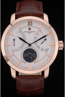 Vacheron Constantin Luxury Leather Replica Orologi 80226