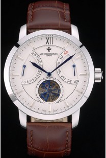 Vacheron Constantin Luxury Leather Replica Orologi 80228