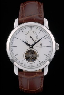 Vacheron Constantin Luxury Leather Replica Orologi 80169