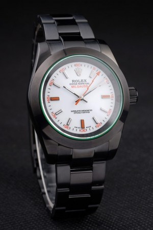 Rolex Milgauss Pro-Hunter Tinted Green Saphire White Dial