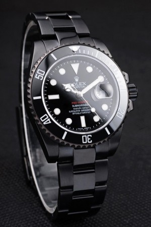 Repliche Rolex Svizzeri Submariner Pro-Hunter Cinturino in Acciaio Nero Quadrante Nero