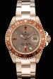 Rolex GMT Master II Gold Colored Ceramic Bezel Gold Dial Tachymeter