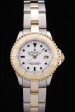 Rolex Yacht Master Gold Tachymeter White Dial