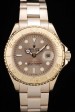 Rolex Yacht Master Gold Tachymeter Gold Dial
