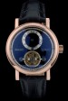 Breguet Classique Complications Rose Gold Case Black Leather Strap 80155