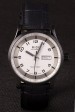 Mido Multifort Black Croco Leather Strap White-Silver Dial 80297